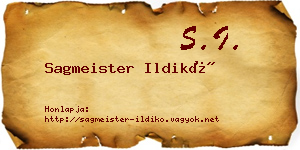 Sagmeister Ildikó névjegykártya